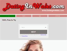 Tablet Screenshot of datinginwales.com